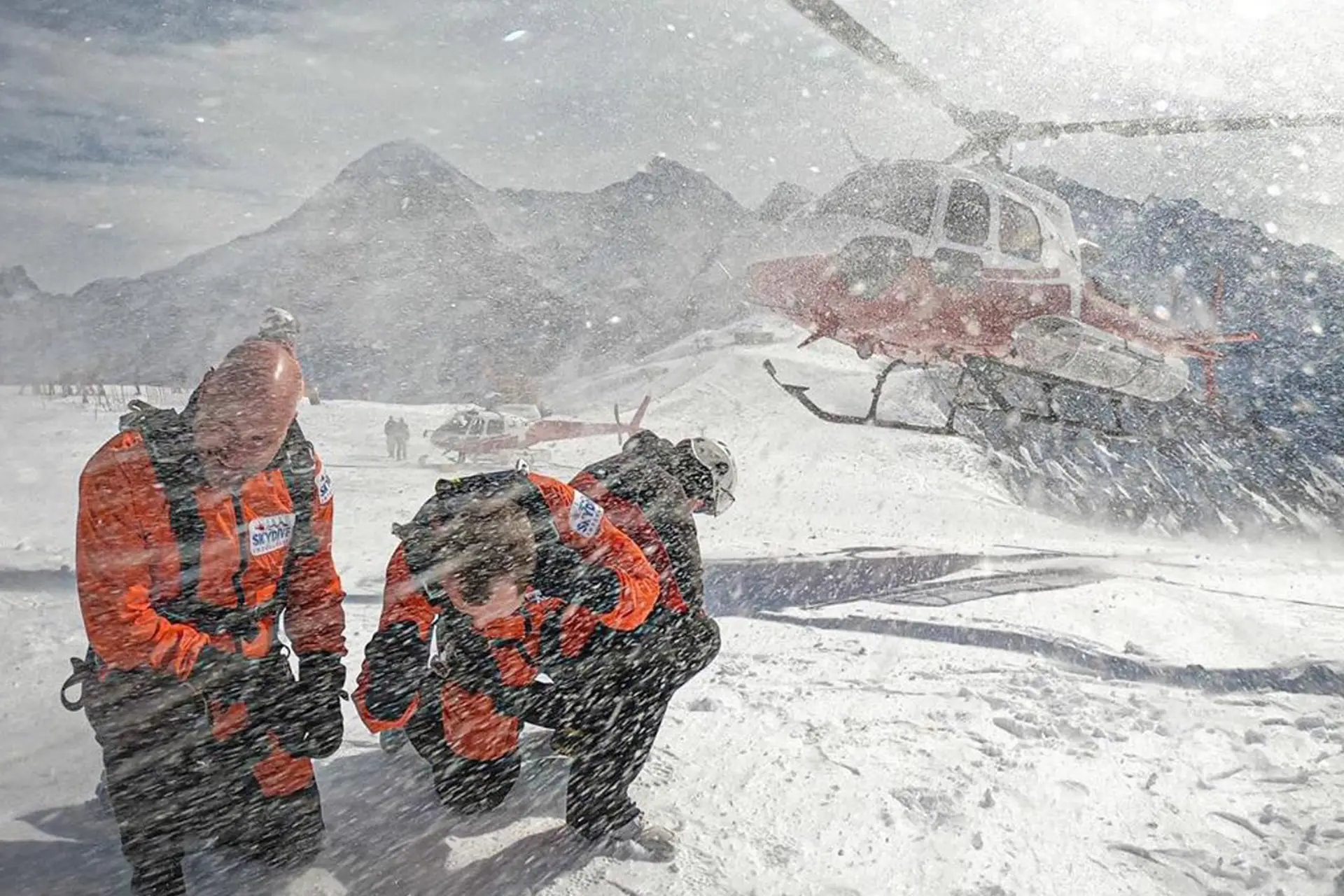 Landing in Winter with Skydive Interlaken